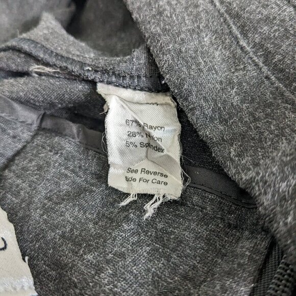 CAbi Miranda Gray Pencil Skirt Womens Size 4 Paneled Charcoal Back-Zip Stretch - Picture 9 of 16